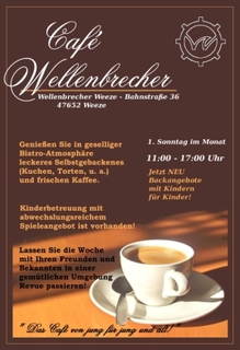 Plakat des Café Wellenbrechers